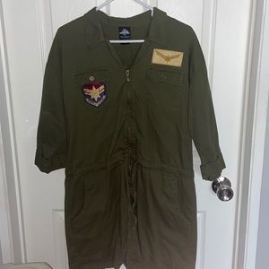 Marvel’s Captain Marvel Air Force Romper • Size Large • Brand New